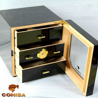 Tủ bảo quản xì gà 3 ngăn(thanh lý)