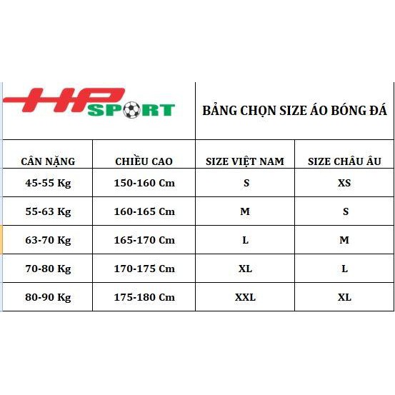 (XẢ KHO) Áo đá bóng áo đá banh thể thao nam hàng thái cao cấp Size Châu Âu mẫu số 4