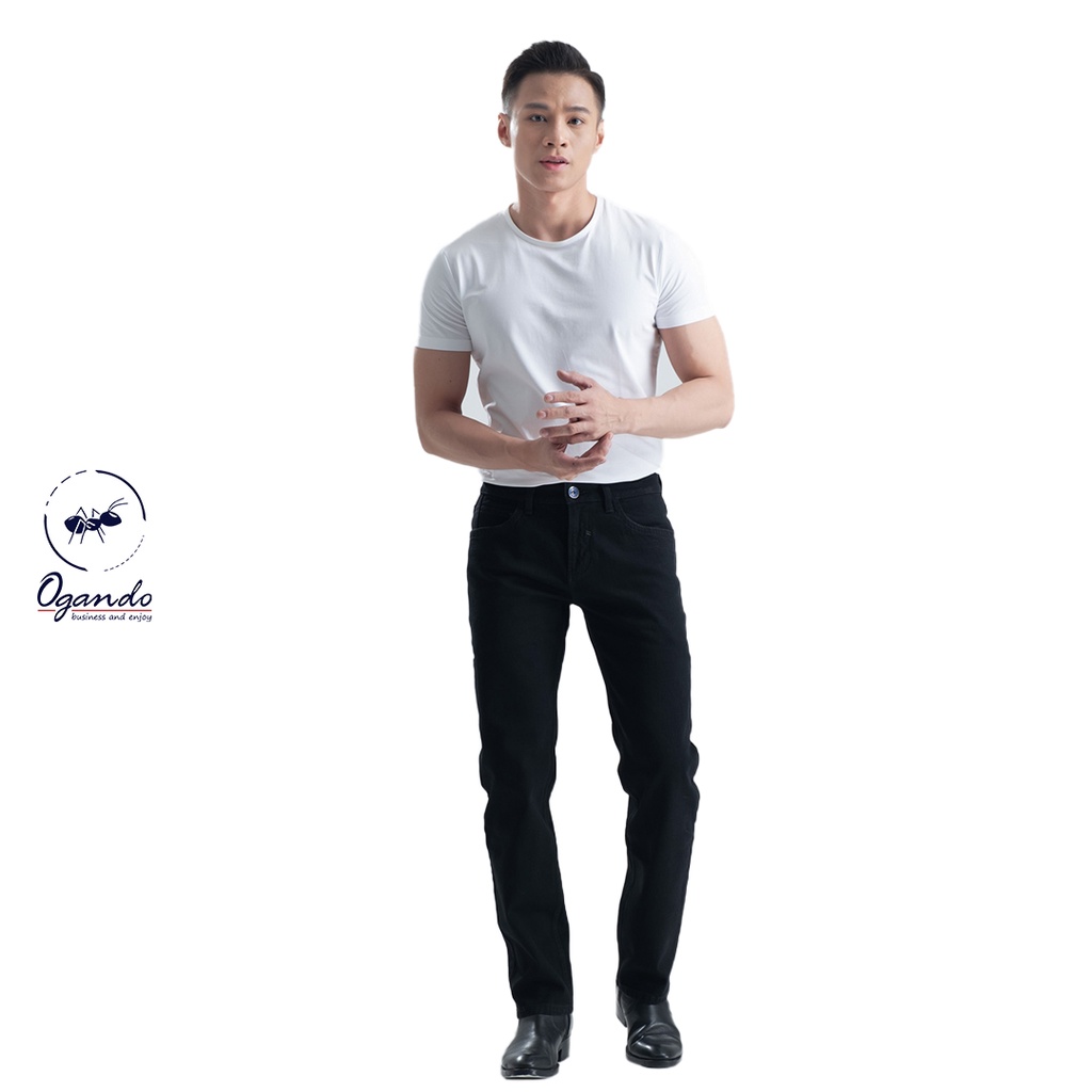 Quần Jean nam cao cấp màu đen trẻ trung, thời trang Ogando - Con Dao