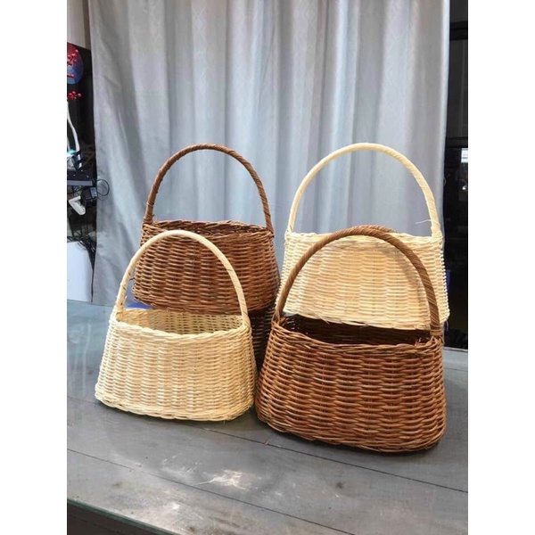 Giỏ mây tre cắm hoa sáp, hoa tươi - Nàng Thơ Handmade