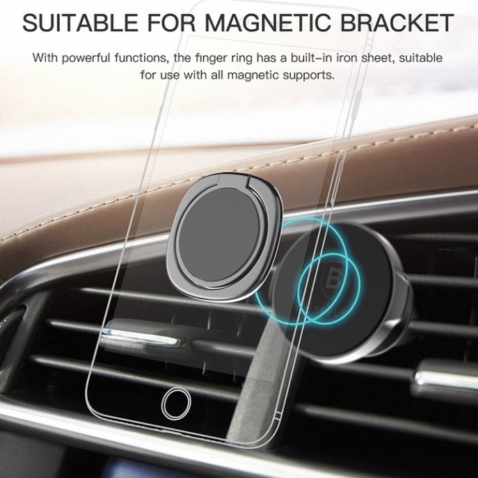 Sản Phẩm Nhẫn đeo tay chống đánh rơi điện thoại bằng kim loại cao cấp thương hiệu Baseus SUMQ-01 | BigBuy360 - bigbuy360.vn