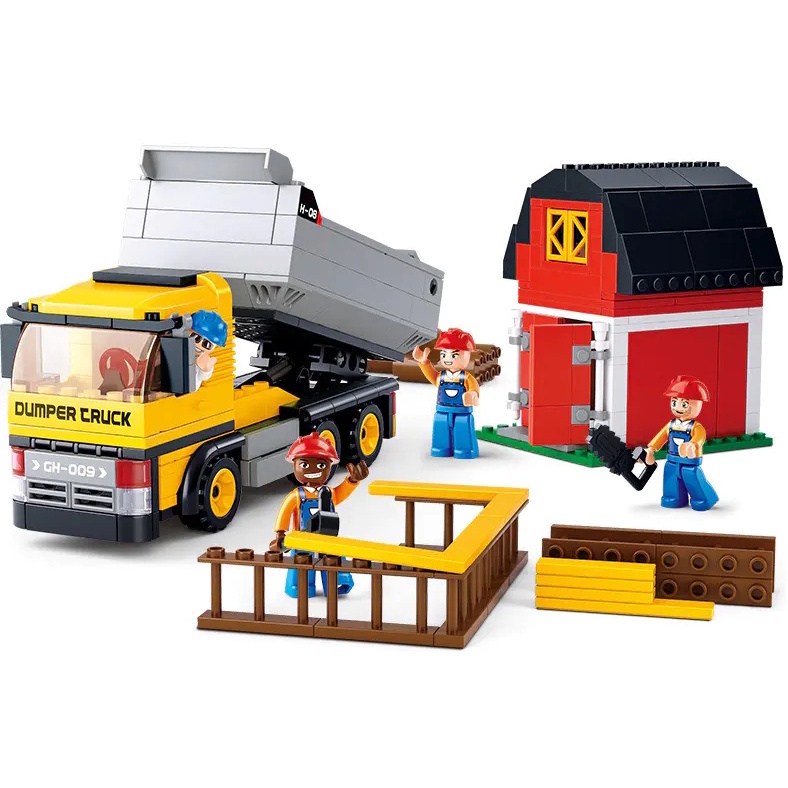 Lắp Ráp Xe Tải 384 Mảnh Cho Bé Trai