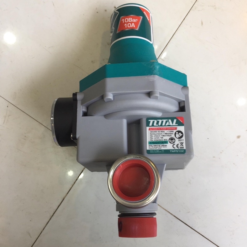 TOTAL Máy Rờ Le Bơm Nước Tự Động Bằng Áp Suất TWPS102 (Cam kết Chính Hãng 100%)