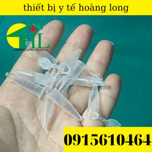 [Ttúi 1000 ] Ống Lưu Huyết Thanh - Ống Đựng Huyết Thanh - Ống Ly Tâm EPPENDORF 0,5ml Nắp Bật