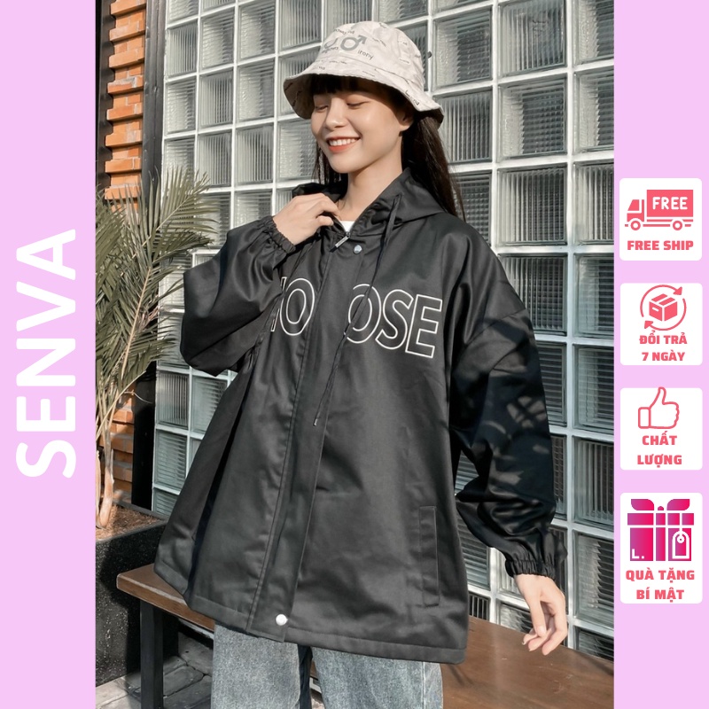 Áo Khoác Kaki Form Rộng CHOOSE Phong Cách Ulzzang Jacket Unisex SENVA AK01