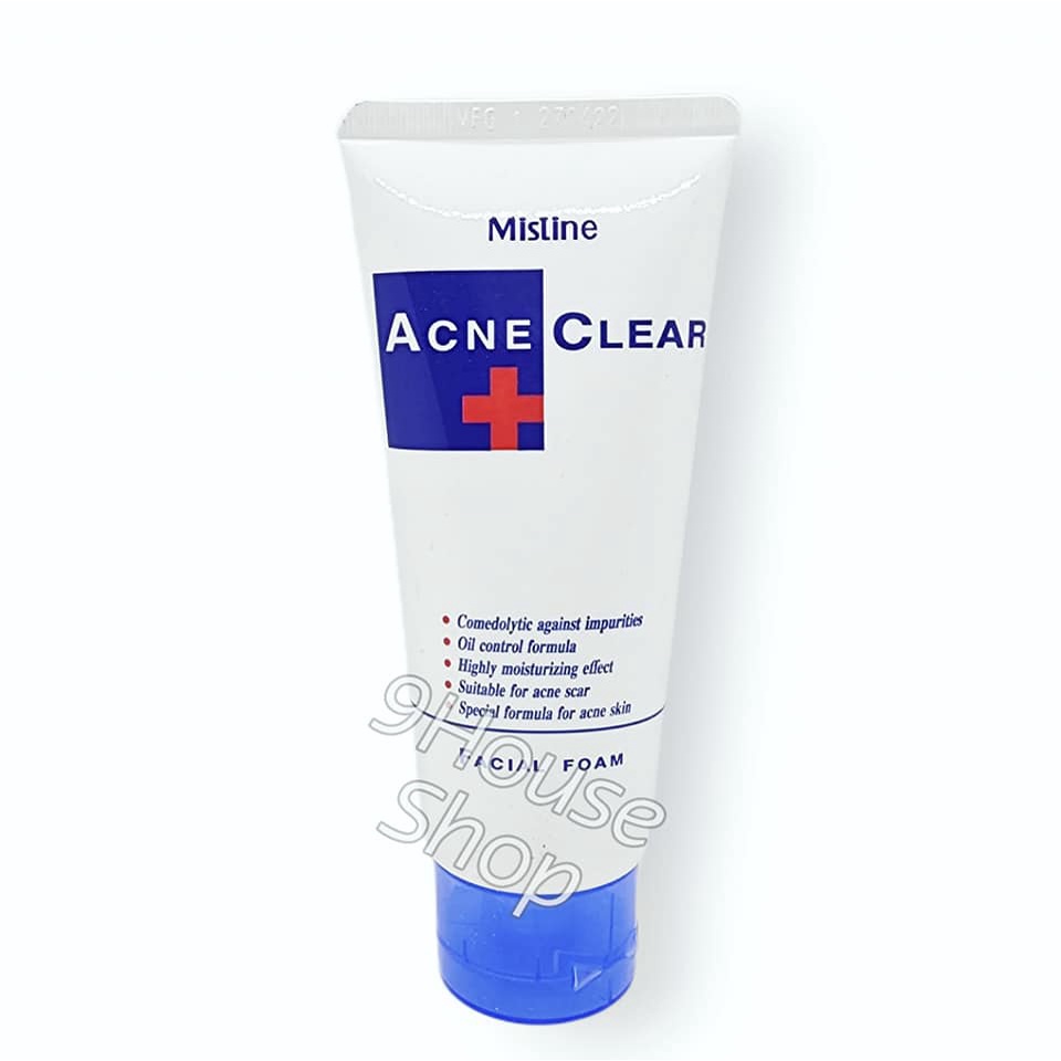 01 Tuýp Sữa Rửa Mặt Cho Da Mụn Mistine Acne Clear 85gram Thái Lan