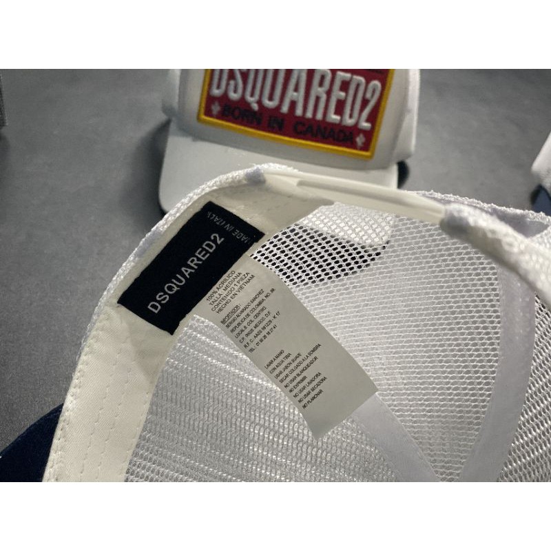 Mũ lưới dsq 2 logo đỏ hàng xuất DSQUared2 cho nam nữ freesize
