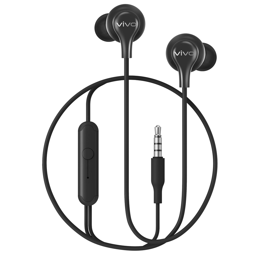 Tai Nghe có dây vivo HP2033 Đầu Cắm 3.5mm Âm Thanh Analog Sống Động - Bảo Hành 12 Tháng - Màu Đen/Trắng