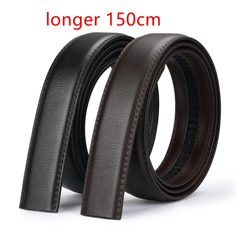 Thắt Lưng Nam Không Đầu Khóa Tự Động Bằng Da PU 3.5cm Rộng 150cm Chất Lượng Cao
