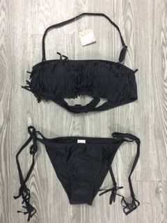 Bikini 2 mảnh tua rua màu xanh