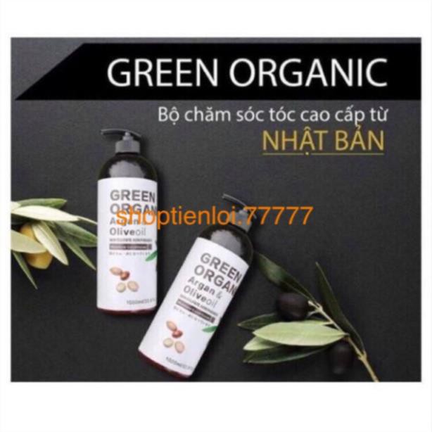 🌻RẺ VÔ ĐỊCH 🌻 CẶP DẦU GỘI DẦU XẢ GREEN ORGANIC NHẬT BẢN 1000ML-HƯƠNG NƯỚC HOA