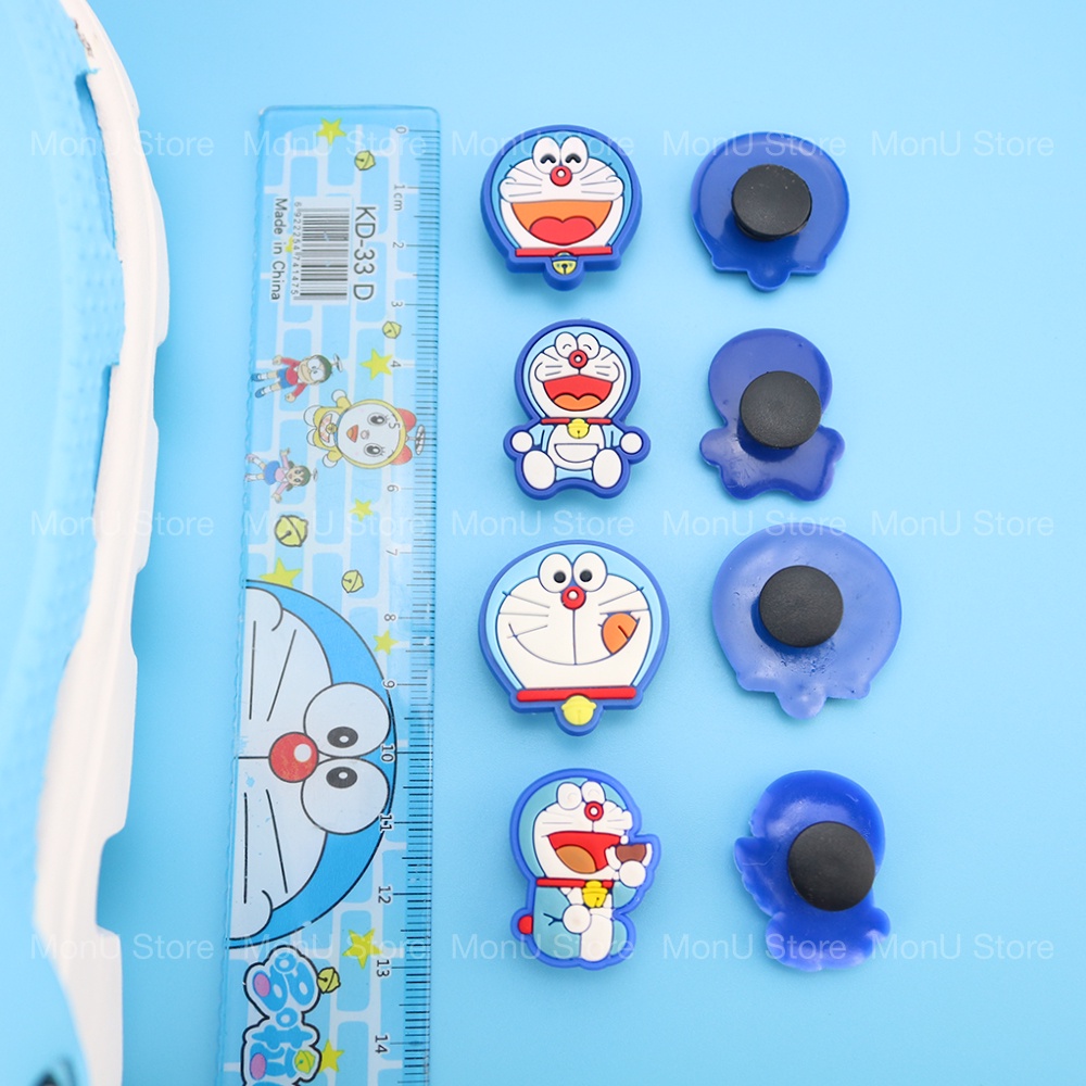 Jibbitz cao su, nút cao su DORAEMON DOREMON trang trí dép sục crocs dễ thương cute MON0266 (Mẫu ngẫu nhiên)