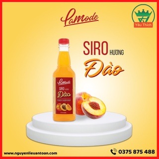 Siro Đào LAMODE 500ml Hương Vị Đậm Đà, Vị Ngọt Tự Nhiên