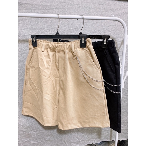 Quần Short kaki Cá tính + chain xích