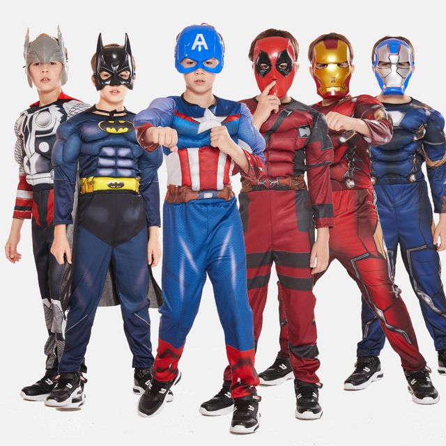 (CÓ SẴN) Trang Phục Hóa Trang Các Siêu Anh Hùng Avengers, Bộ Đồ Halloween Hoá Trang Các Siêu Anh Hùng Avengers Trẻ Em