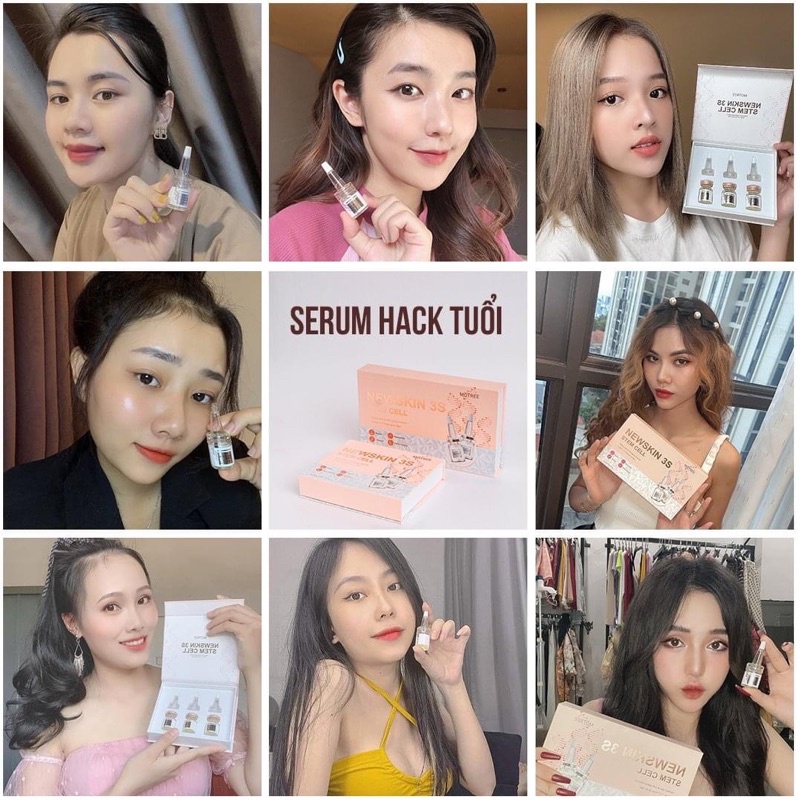 Serum Hack Tuổi Newskin 3S Stem Cell [ CHÍNH HÃNG ] Trẻ Hoá Làn Da, Căng Bóng Mịn Màng, Trắng Hồng Rạng Rỡ