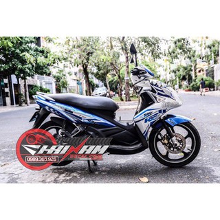 Tem Trùm Nouvo Xanh Trắng Ohlins