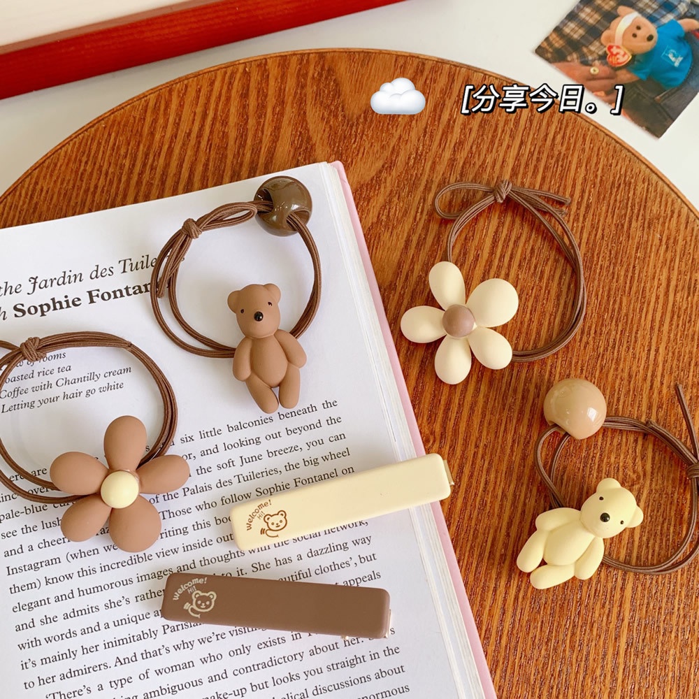Kẹp tóc hình hoa/ gấu dễ thương cho nữ