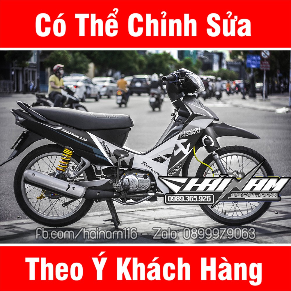 Tem Trùm Sirius Trắng Đen Akapovic