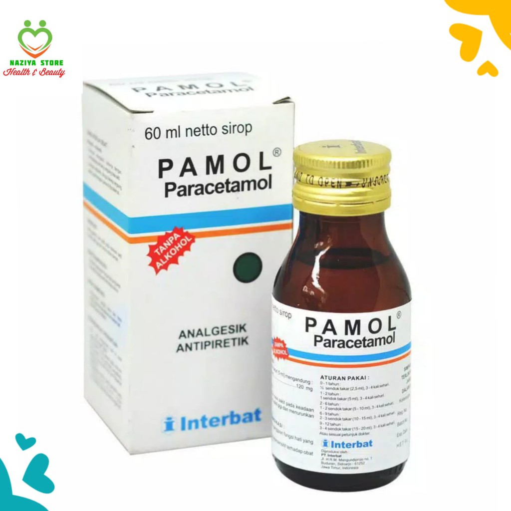 (Hàng Mới Về) Thuốc Răng Pamol Syrup 60ml Paracetamol Giảm Đau Răng Cho Bé