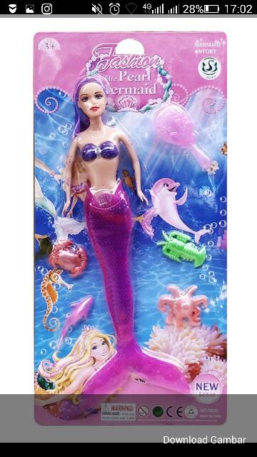 Búp Bê Barbie Nàng Tiên Cá Dễ Thương Xinh Xắn