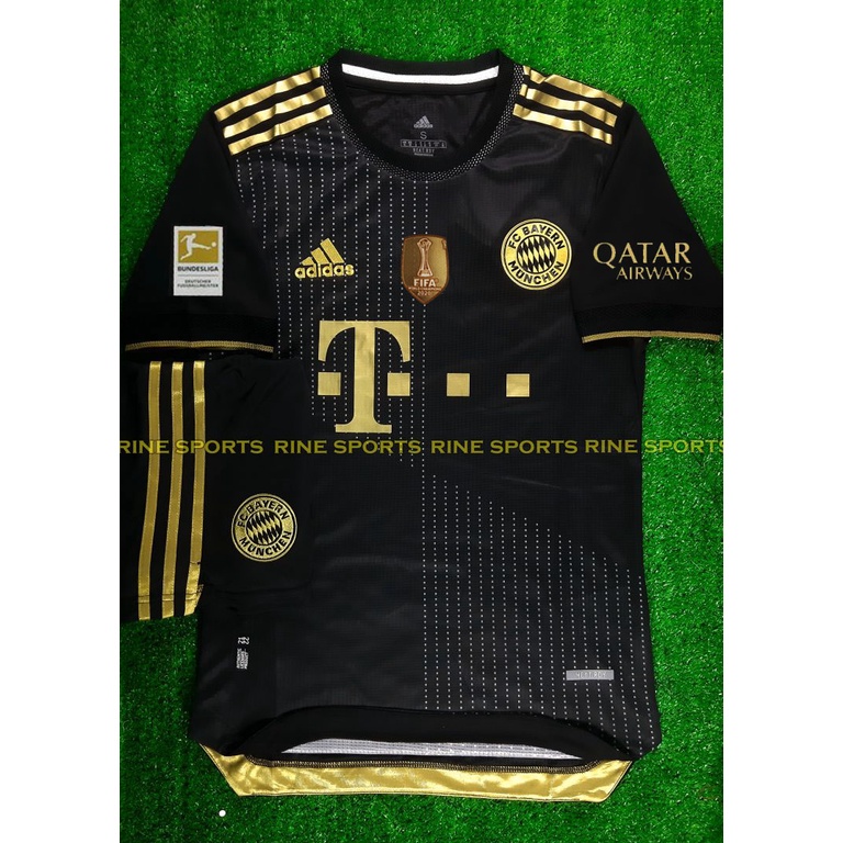 Bộ áo bóng đá Bayer Munich đen Player Super bodyfix Thailand mùa giải 2021-2022