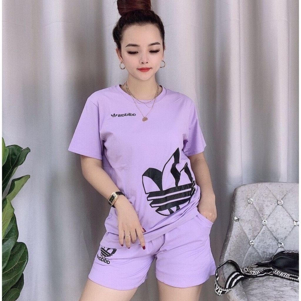 Đồ bộ nữ đồ mặc nhà đẹp dễ thương Set đồ bộ nữ quần đùi thun cotton co giãn bigsize (45-85kg)  Đồ bộ thun thể thao ESHOP