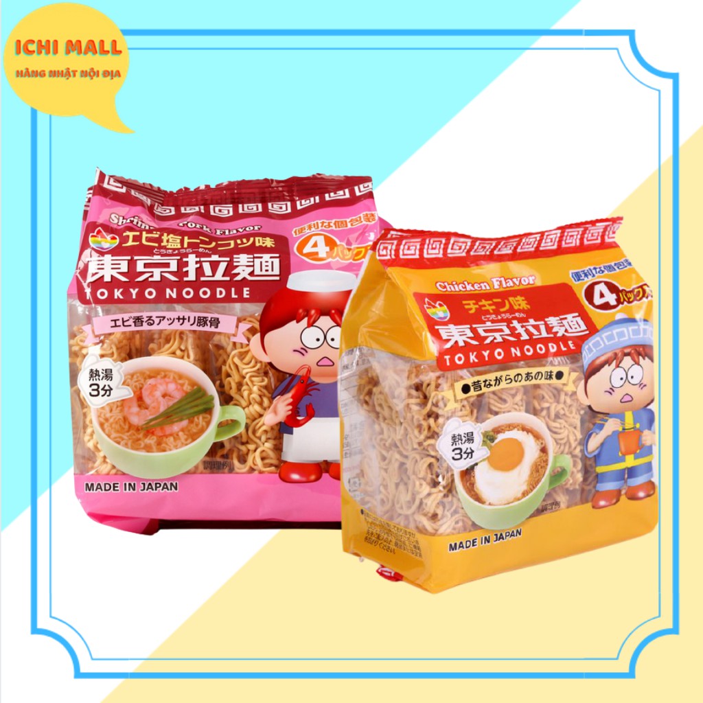 Mì Tokyo Noodle gói 120gr [4 vắt gói nhỏ] (Date 2022)