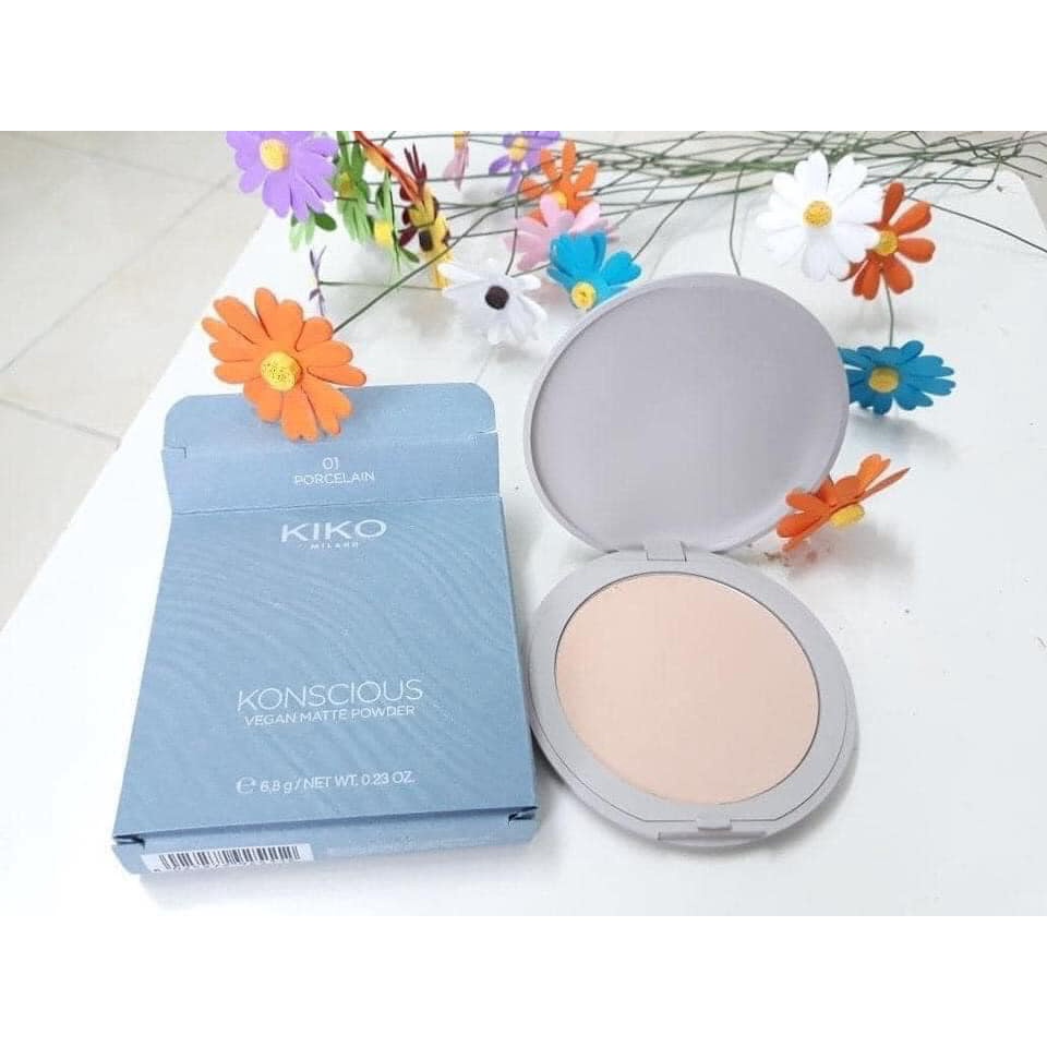 PHẤN PHỦ DẠNG NÉN HỮU CƠ KIKO KONSCIOUS VEGAN MATTE POWDER CHÍNH HÃNG - 11228