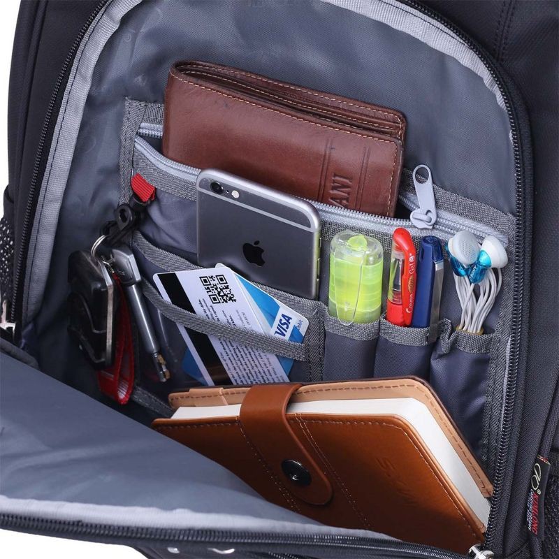 BALO DU LỊCH CHỐNG NƯỚC KIM  LONG  NHIỀU  NGĂN MÀU XANH ĐEN,,,