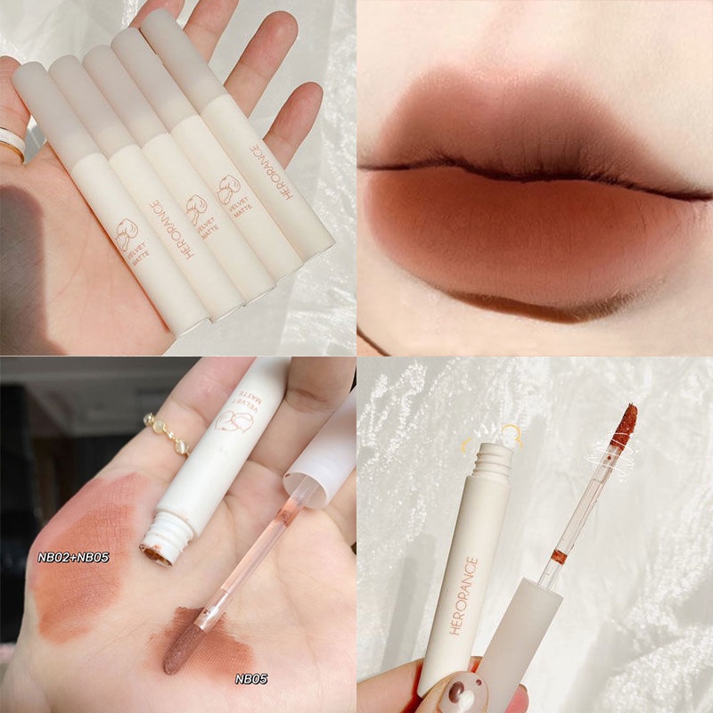 Son Môi Dạng Lỏng 5 Màu Tùy Chọn Chống Nước Dưỡng Ẩm Tiện Dụng