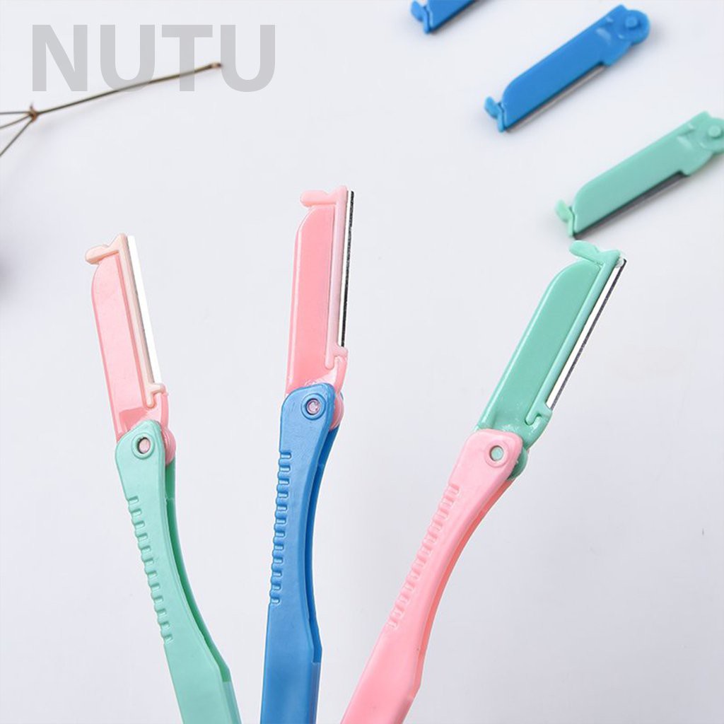 Dao Cạo Lông Mày Nhỏ Gọn Dễ Mang Theo, Dao Cạo Chân Mày Có 2 Đầu Thay Thế