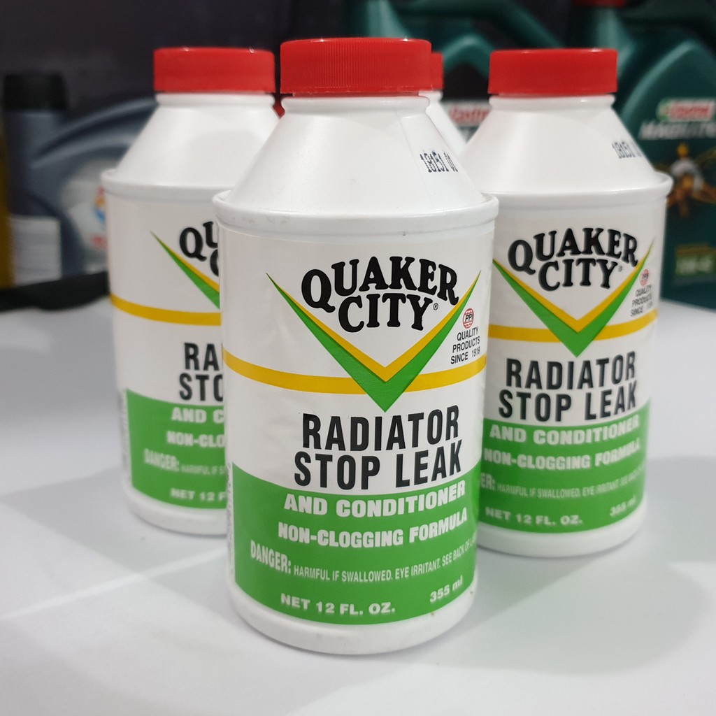 Dung Dịch Hàn Két Nước QUAKER CITY RADIATOR STOP LEAK USA 355ml