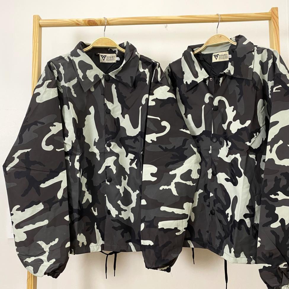 Áo khoác Dù Lính (Camo) Nam Nữ Chính Hãng chất dù 2 lớp dày dặn form unisex