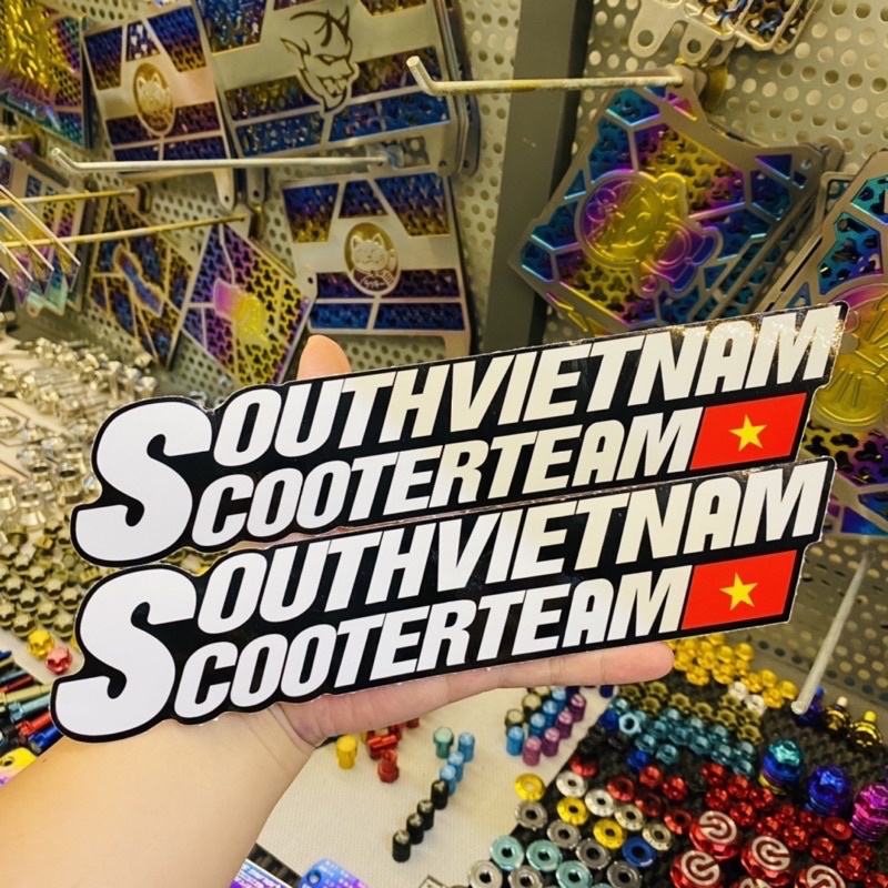 Tem Decal Southvietnam 25cm Trang Trí Xe Máy