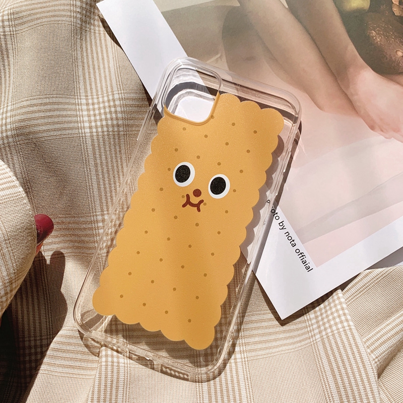 Ốp điện thoại in hình bánh quy hoạt họa cho Iphone 5/5S/6/6plus/6S/6S plus/6/7/7plus/8/8plus/X/XS/XS Max/11 14
