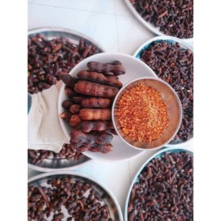 Me Lào chấm muối tôm