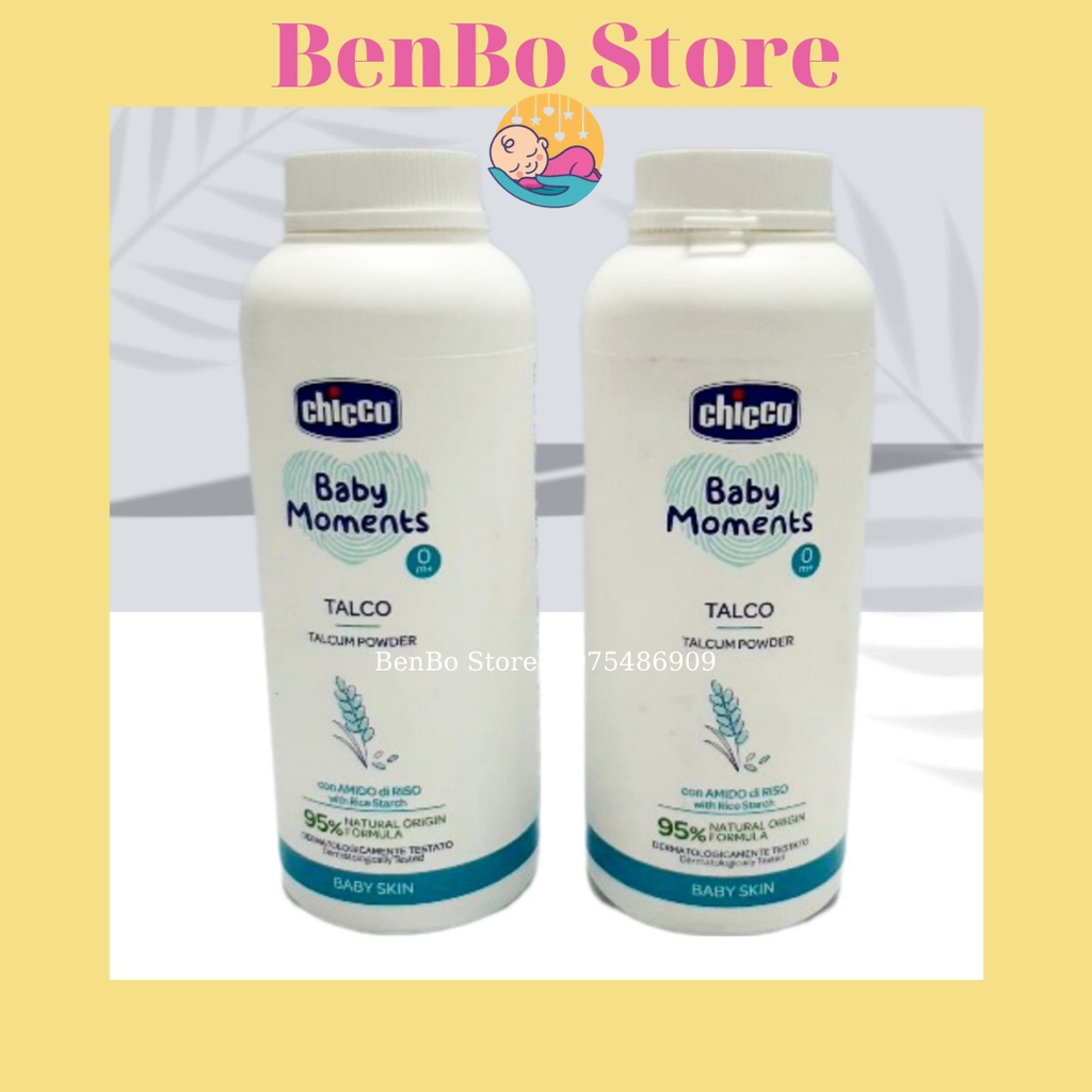 Phấn Rôm Tinh Bột Gạo Chicco cho bé 0M+ (CHUẨN NỘI ĐỊA Ý)