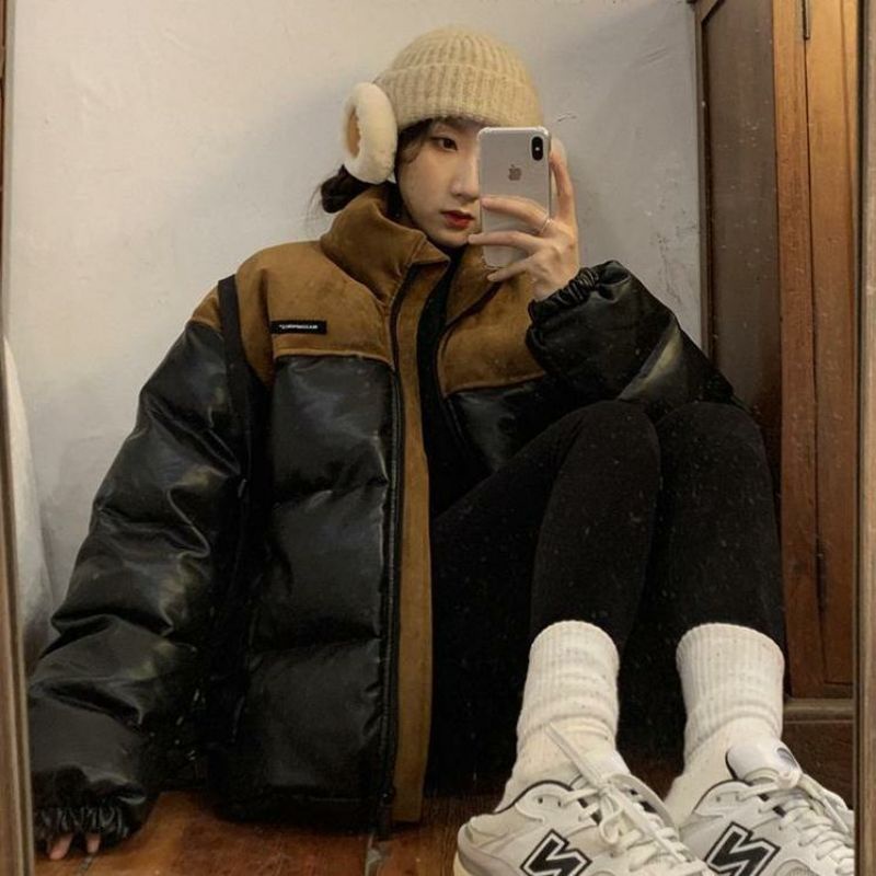 Áo khoác da Quảng Châu form chất, cực ấm