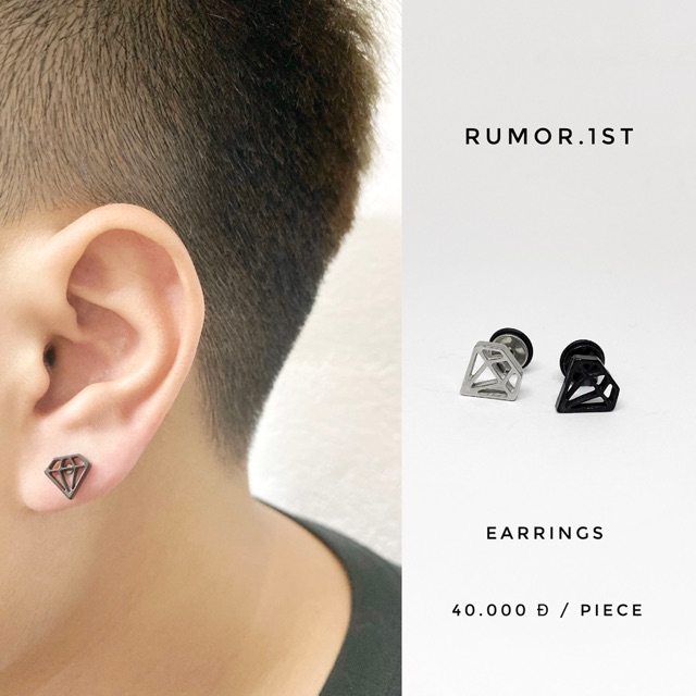 Khuyên hình kim cương thép y tế