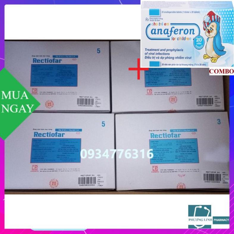 Combo Chim cánh cụt Nga+ 1 ống nhỏ Rectiofar Bơm trực tràng táo bón