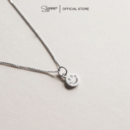 Dây Chuyền Nữ Bạc 925 SHIMMER SILVER Mặt Hình Mặt Cười Tròn - OUTLET 60