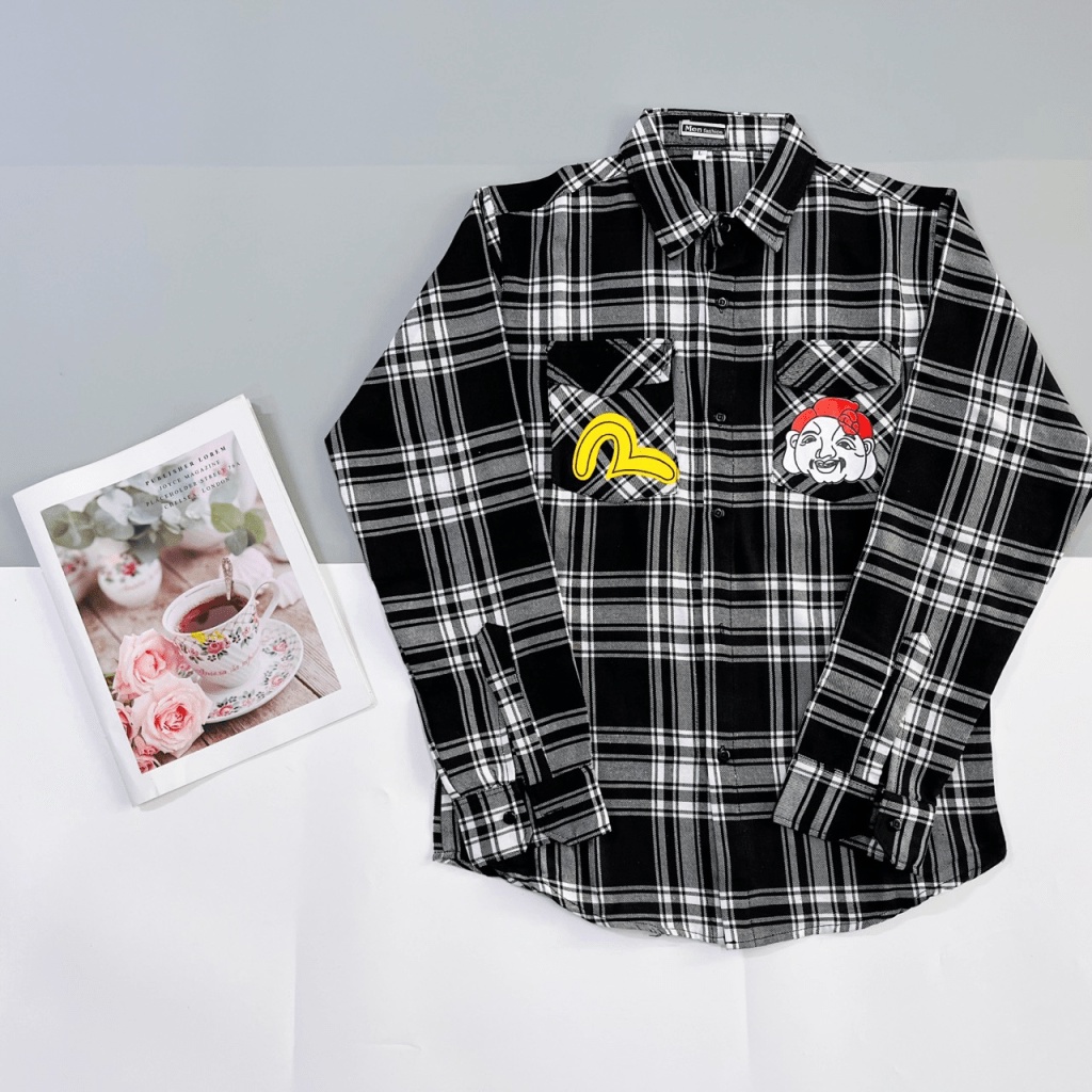 (FREE SHIP) SIỂU PHẨM ÁO SƠ MI CARO EVISUS TAY DÀI NAM TÍNH LỊCH LÃM HOT TREND THỊNH HÀNH NĂM NAY- CÓ VIDEO SHOP TỰ QUAY