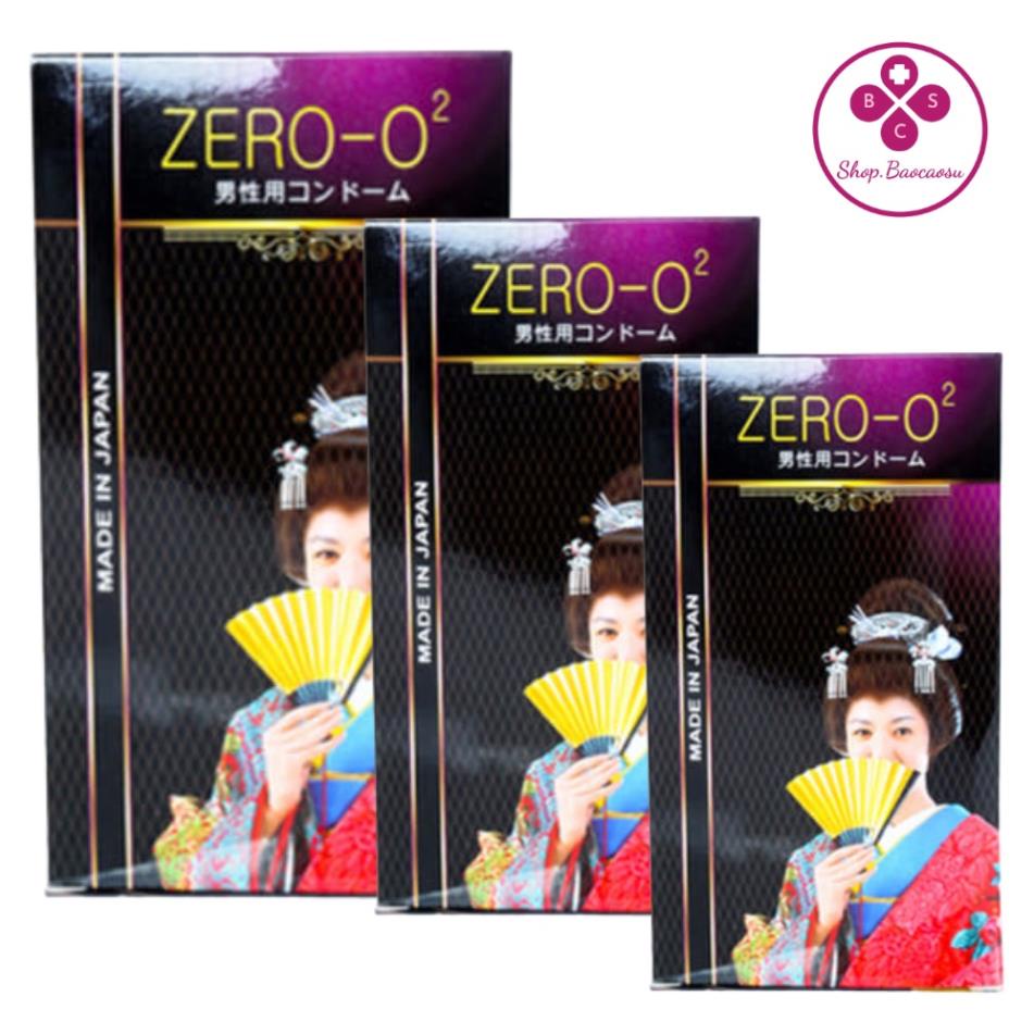 Bao cao su siêu mỏng kéo dài Nhật Bản ZeRo O2  hộp 12 chiếc _Nhi_Store3