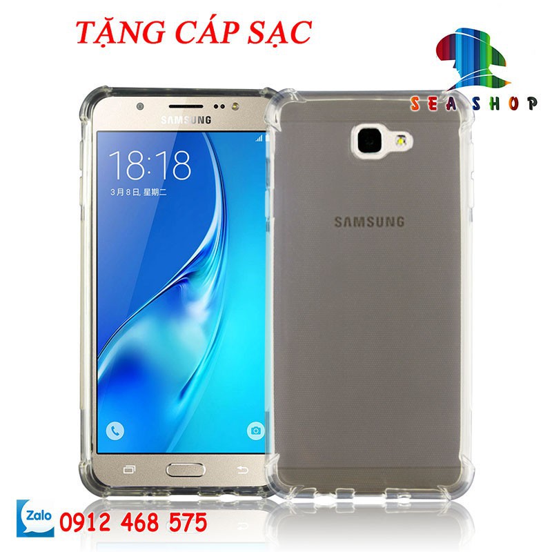 [TẶNG CÁP SẠC] Ốp lưng Samsung Galaxy J7 Prime silicon CHỐNG SỐC loại I