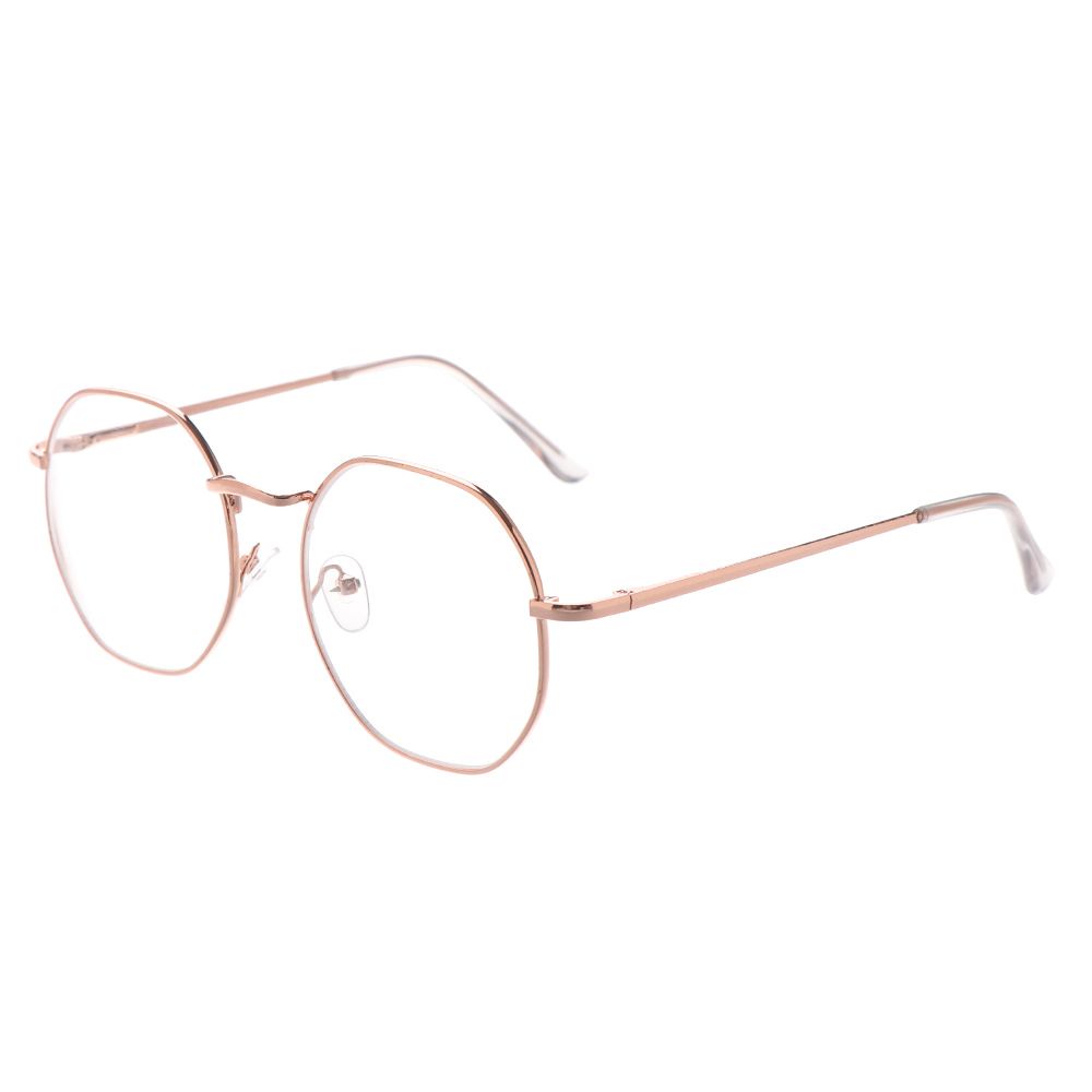Mắt kính đọc sách cận thị siêu nhẹ gọng kim loại polygon -1.00~-4.0 độ thời trang dành cho nam và nữ