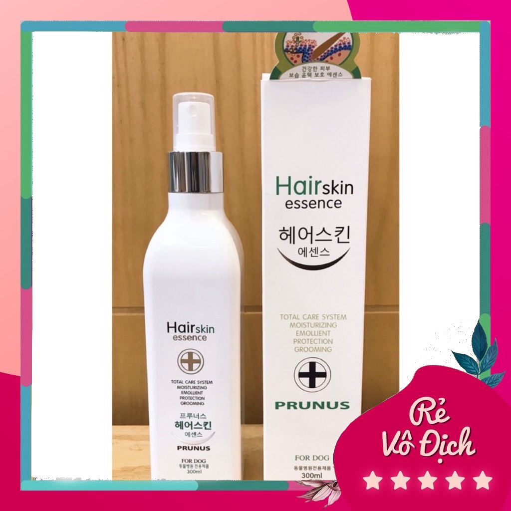 Xịt thơm dưỡng bóng và bảo vệ lông chó Hairskin Prunus made in KOREA