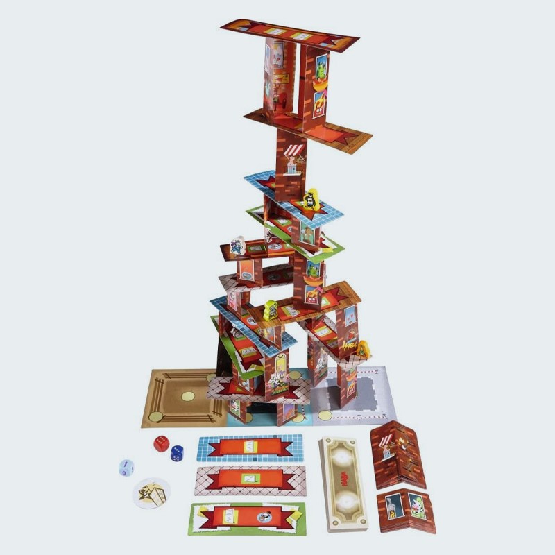 Super Rhino Board Game Bộ Đồ Chơi Xếp Hình 3d Rhino Hero Độc Đáo Thú Vị