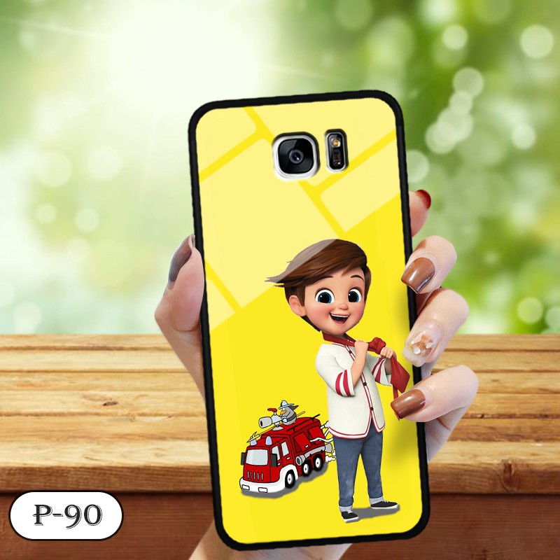 Ốp kính in hình cute Samsung S7/ S7 Edge