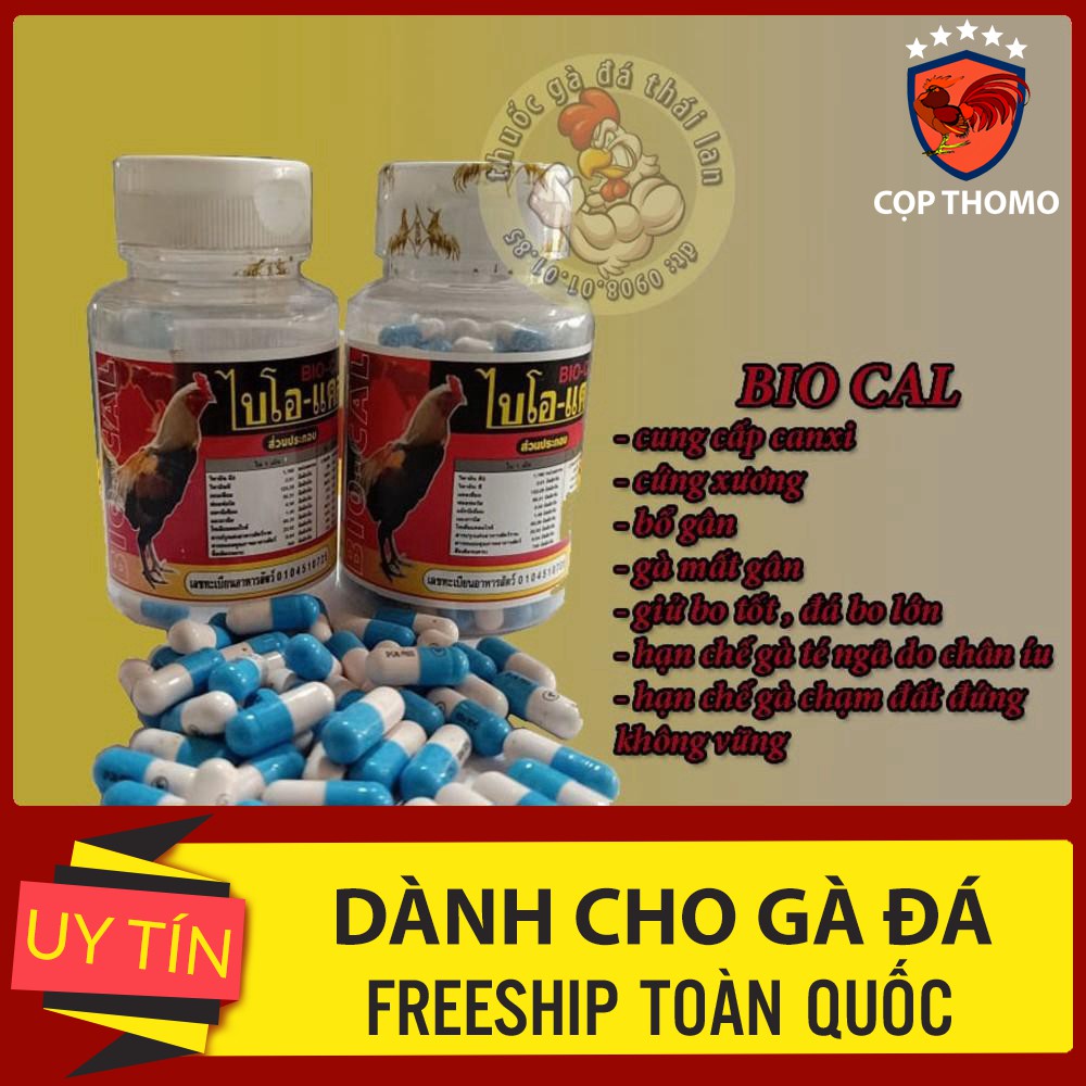 bio cal - hủ 100 viên [gà tre , gà nòi , gà đá cựa sắt ]